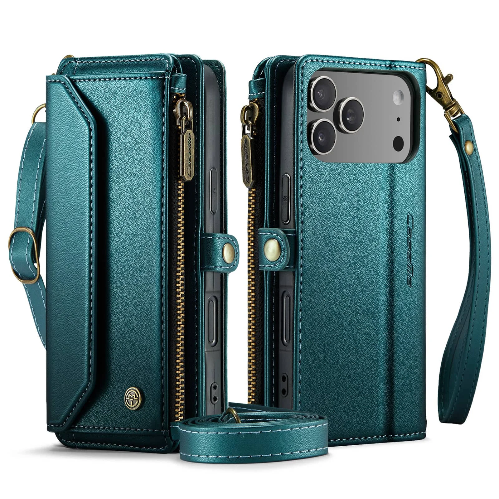 Crossbody Wallet Case for iPhone 17 Pro Max iPhon Air 17 Pro RFID Blocking 7-10 Card Slots PU Leather Flip Wristlet with Strap - Image 9