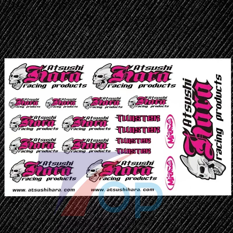 1/10/12/16/18/24 RC Car Motor Bike Bicycle Decal Stickers Label Painting Upgrade Parts - Image 3