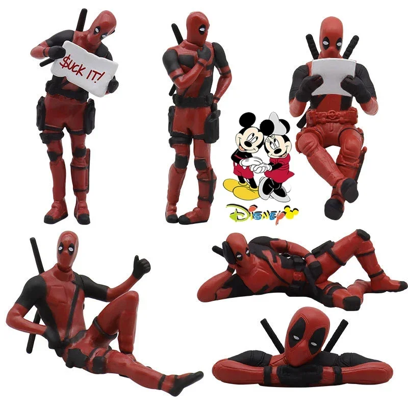 Disney Deadpool 2 Action Figure Sitting /lying Posture Model Anime X-Men Mini Doll Decoration PVC Collection Figurine Toy - Image 7
