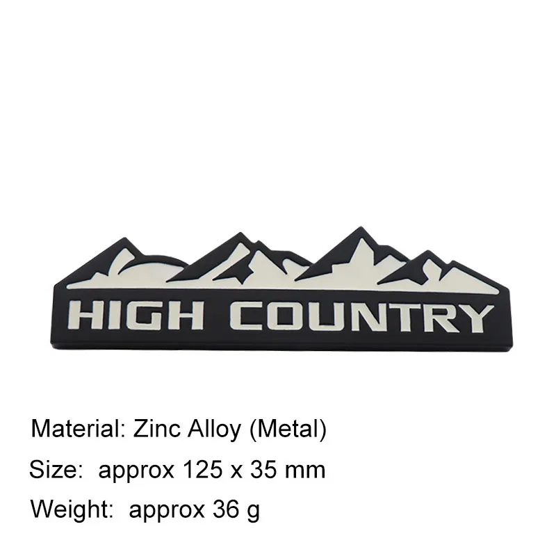 For SUV Off Road HIGH COUNTRY Snow Mountain car Hood Fender trunk Rear Decal Emblem Badge Sticker - Image 7