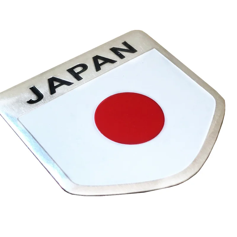 Japan Japanese Flag Shield Emblem Metal Badge Car Truck Motorcycle Body Bumper Garnish Styling Sticker Car Accessories - Image 2