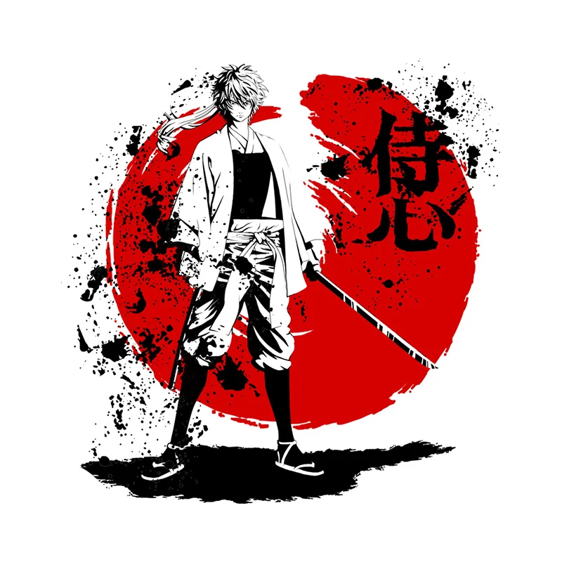 13cm For Samurai Warrior Car Accessories Sticker Scratch-Proof Sunscreen Decor Camper Windows Graffiti Decal - Image 8