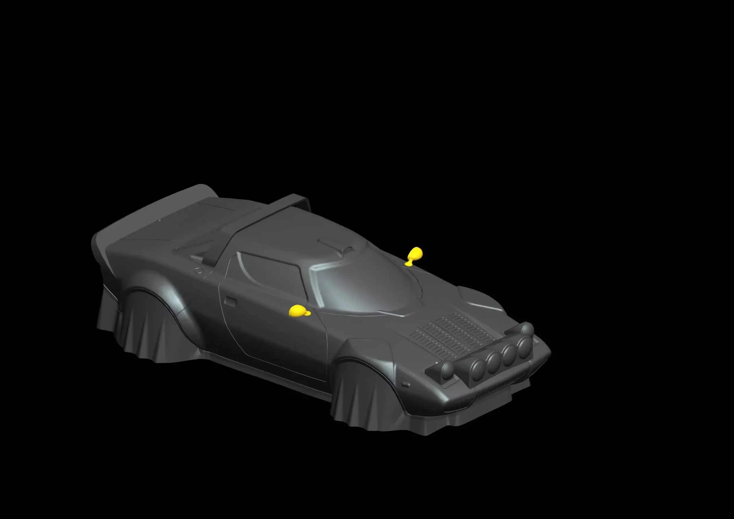 1/10 Stratos HF RC Body Rally PC Shell 190mm Width 260mm Wheelbase 3D Lampshade No Painted Body RC Hsp Hpi Trax Tamiya LC - Image 3