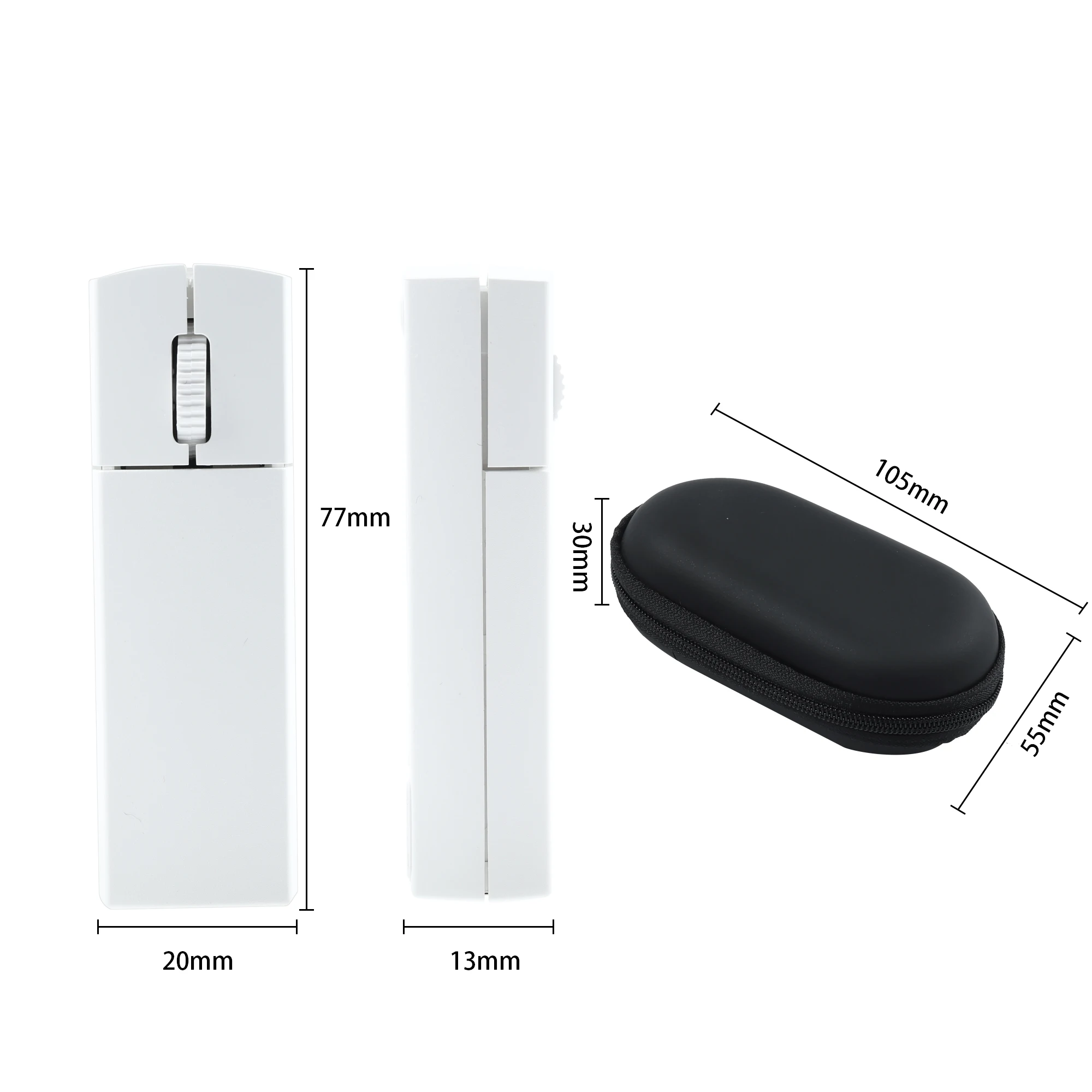 Mini Wireless Three Mode Mouse 2.4G Bluetooth High-Precision Portable Optical Mute Small Office Mice For Laptop And Desktop - Image 2