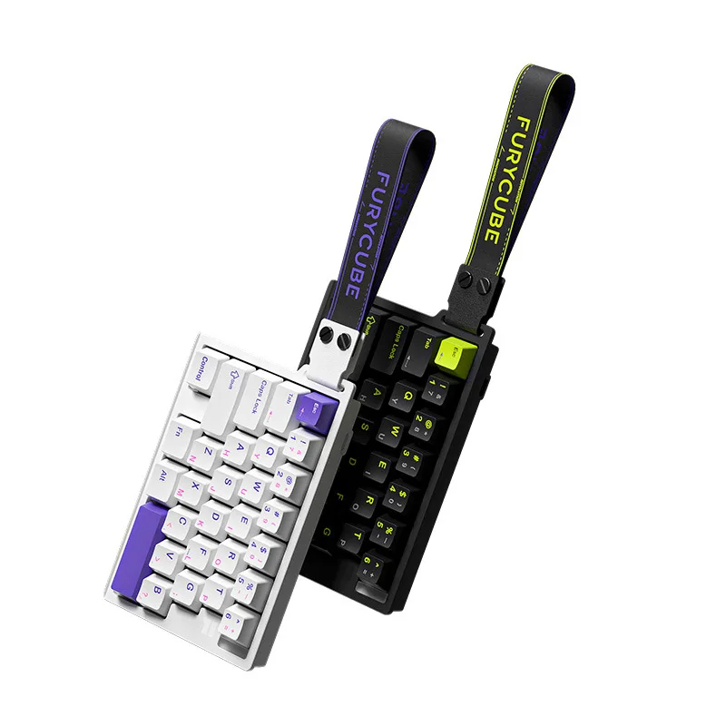 FURYCUBE M30HE Magnetic Switch Mechanical Keyboard Single-handed Wired 0.1ms 0.01mm RT 8K Custom RGB Hot Swap E-sports Gaming