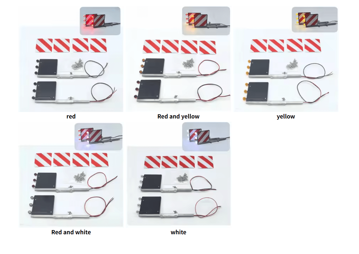 For 1/14 Tamiya RC Truck Car Scania Volvo Benz diy Parts Toys Show Wide Card Drag Light - Image 5
