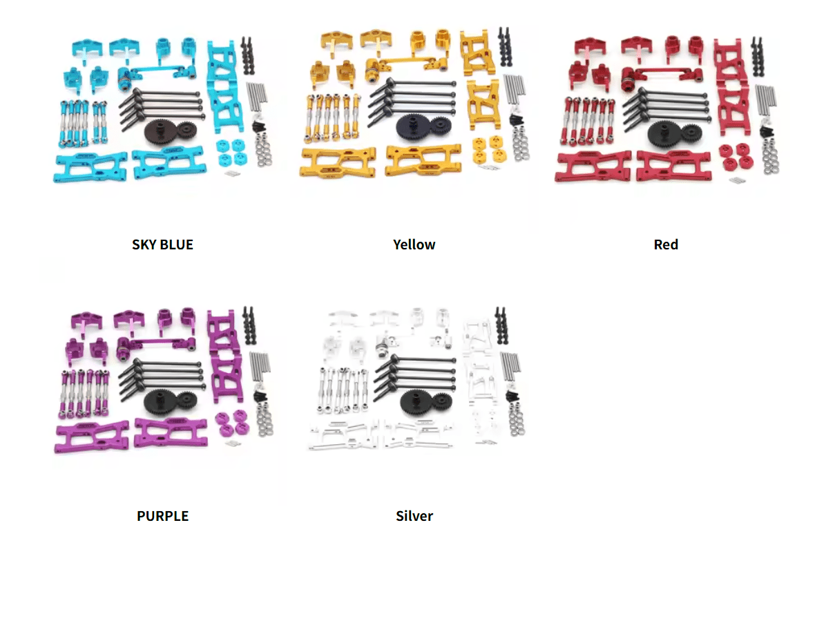 Wltoys 144001 124016 124017 124019 124018 RC Remote-Controlled Car 4MD General Purpose Metal Upgrade Accessories Fragile Set - Image 5