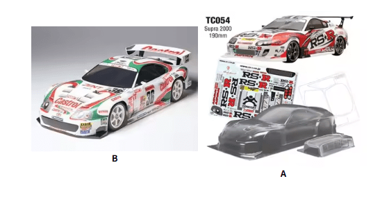 1/10 supra A90 2000 PC Body shell 190mm width Transparent Clean no paint 260mm wheelbase for 1/10 rc tamiya hsp yokomo mst - Image 5