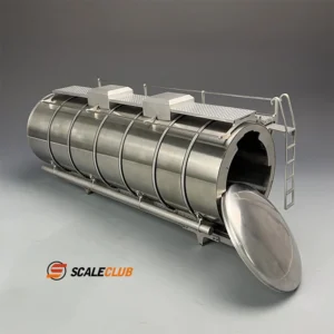 Scaleclub 1/14 Tamiya truck model adapted to F1650 8x8 rear steering chassis modified upper oil tank can support quick release