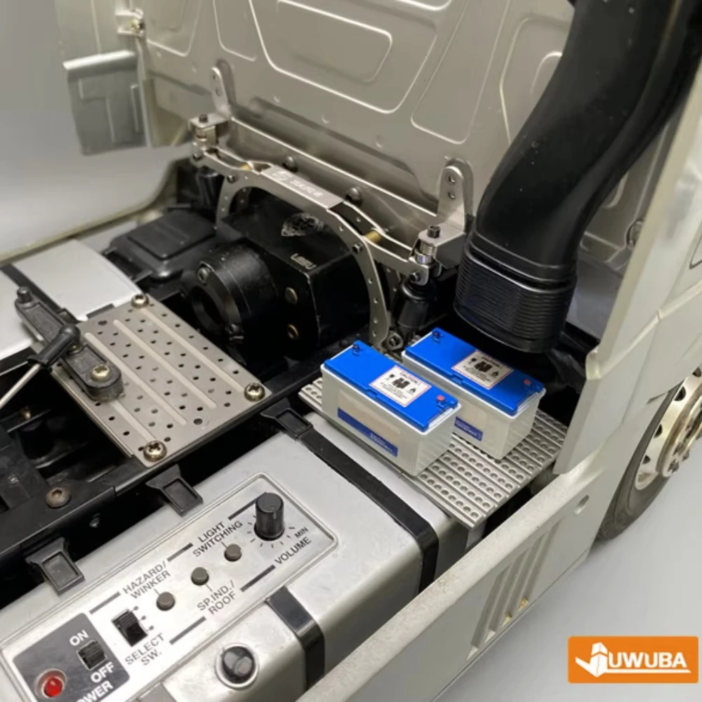 Simulation Upgrade Accessory Battery Box For 1/14 Tamiya RC 770s Scania Man Benz Volvo Rc Trailer Tipper Diy Tractor Truck Parts - Image 3