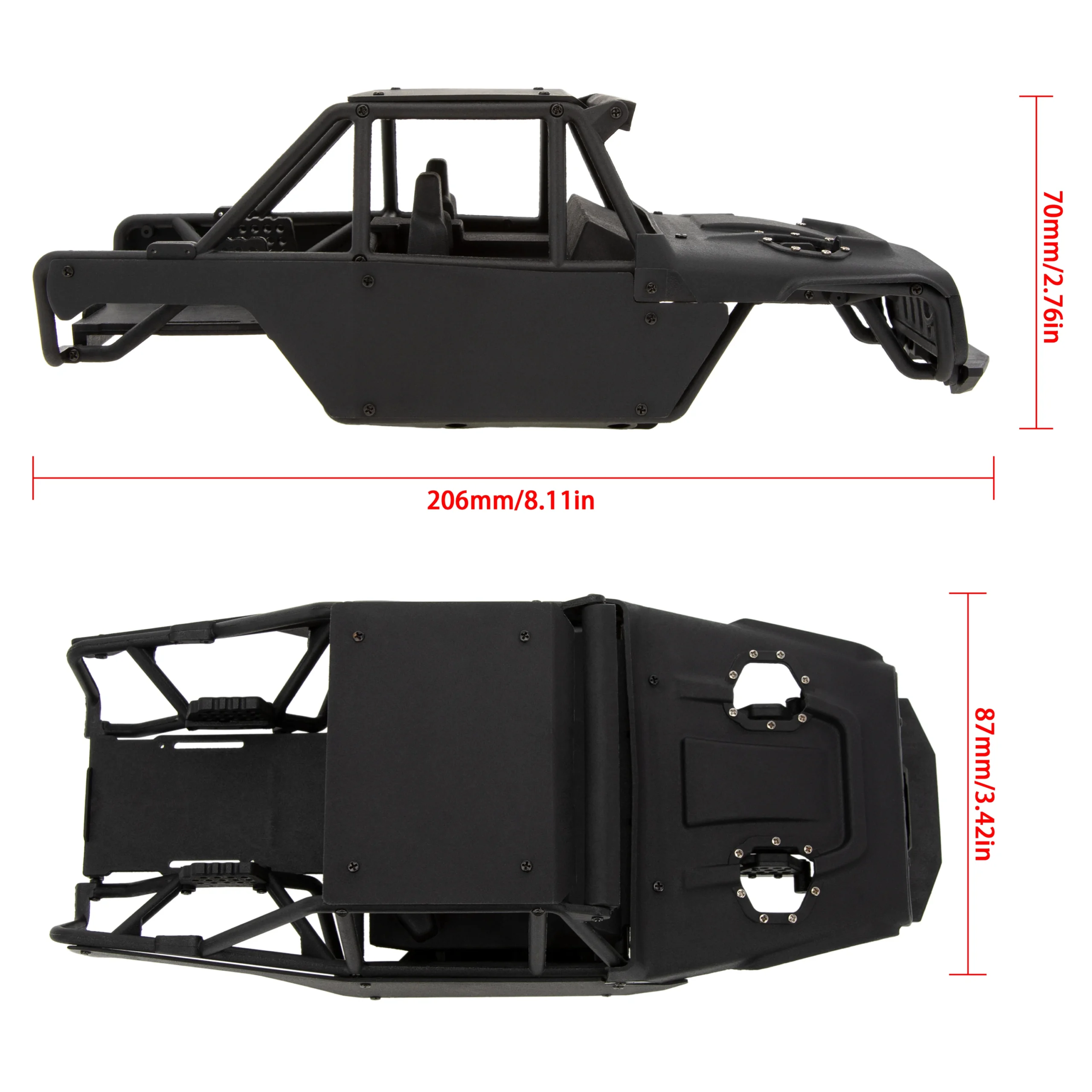 MEUS Racing 1/18 TRX4M ripper Nylon injection molding V2 version Nylon cage body shell for 1/18 TRX4M - Image 5