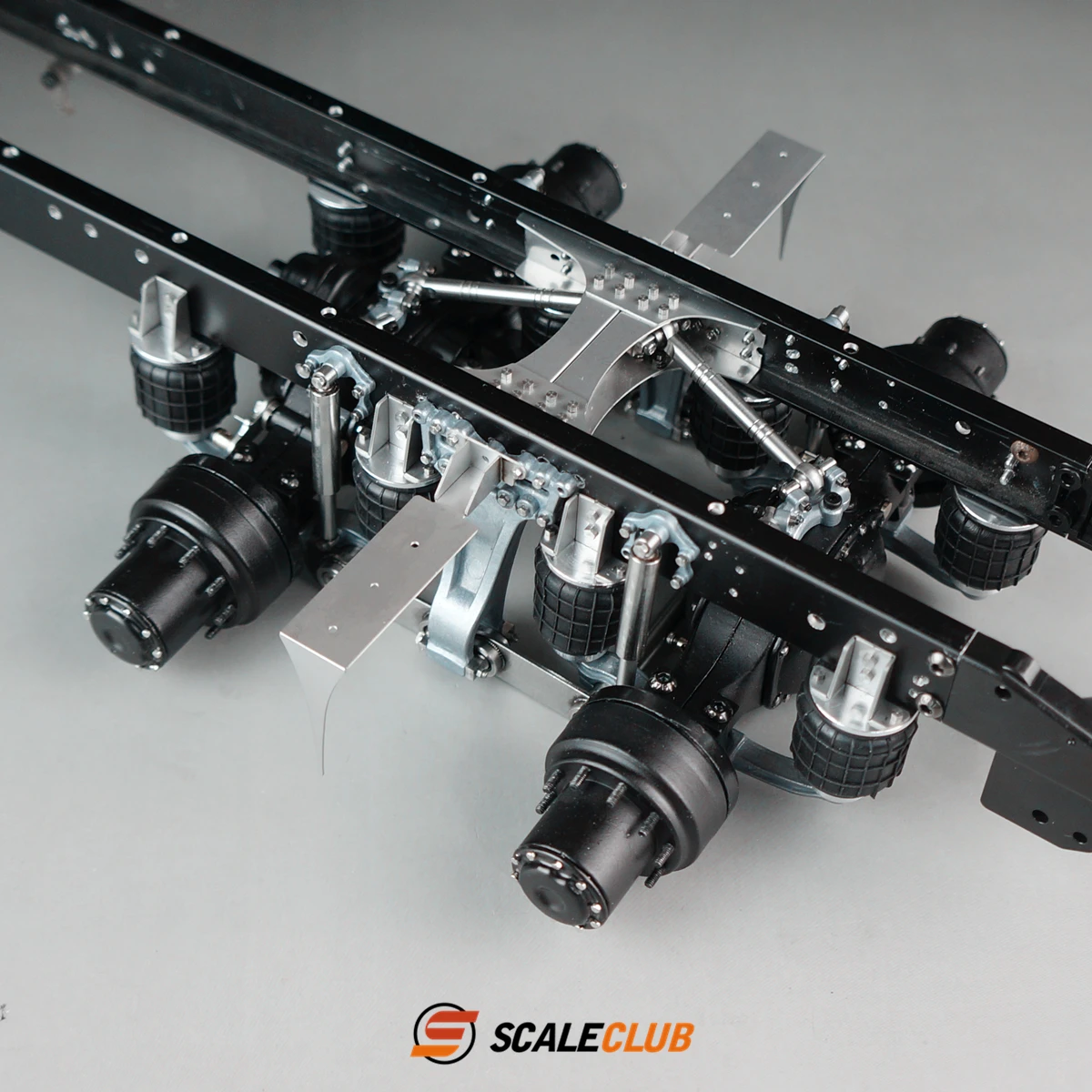 Scaleclub1/14 Truck Single Bracket 8 Airbag Rear Suspension System Suitable For Tamiya Lesu For Scania Man Volvo Car Parts