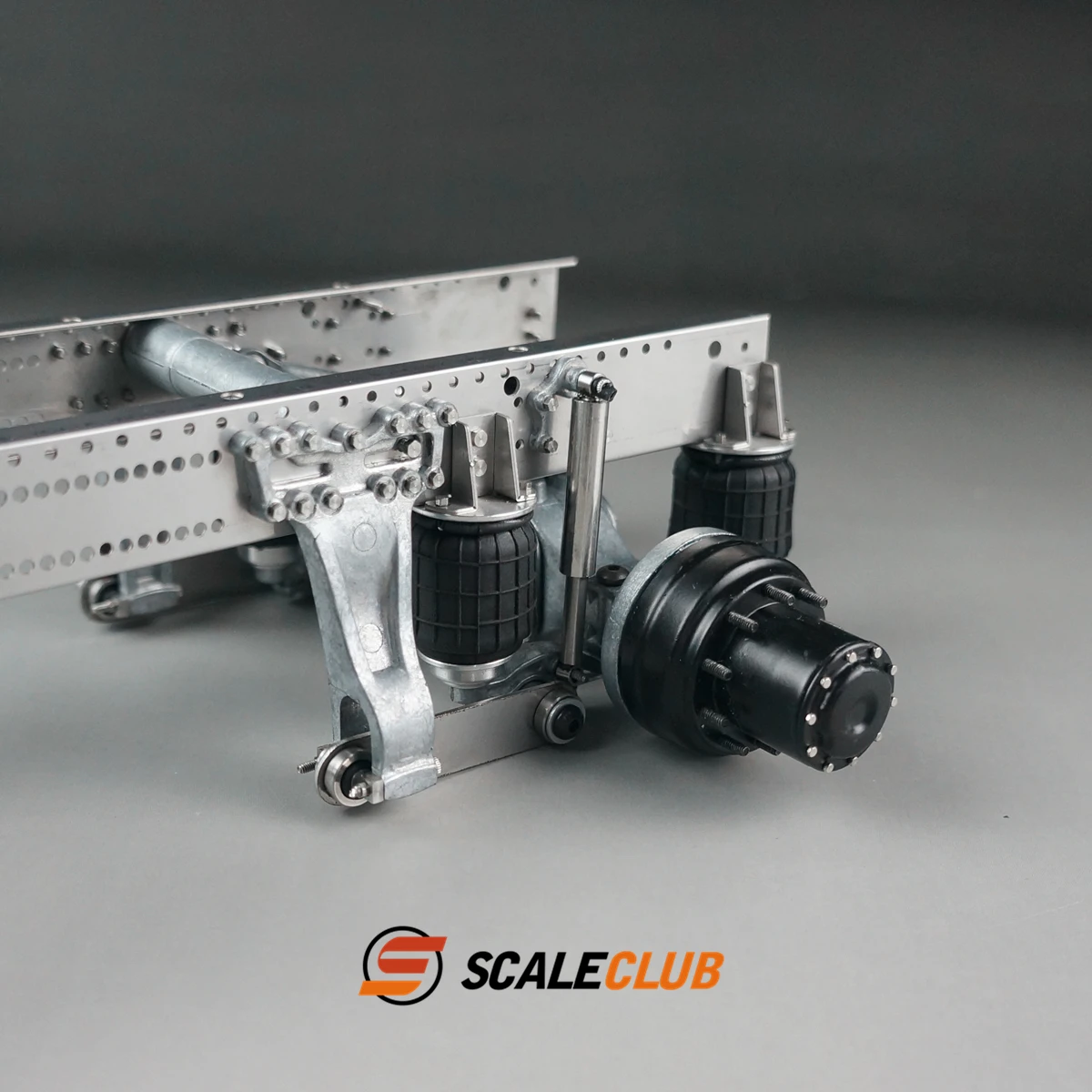 1-Set: Scaleclub For Tamiya 1/14 For Scania R620 730 Upgrade 6x6 6x4 Metal Rear Axle Single Axle Airbag Suspension System