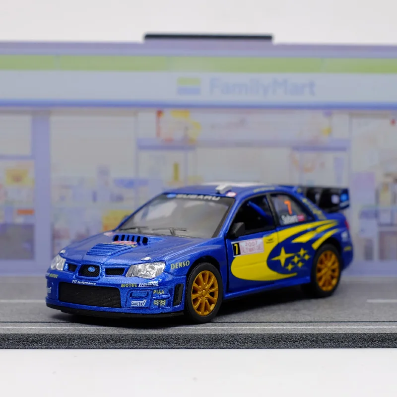 Blue-(No-Box): kinsmart Subaru Impreza WRC 2007 Alloy Diecast Car Model 1/36 Toy With Pull Back For Children Gifts Toy Collection - Image 3