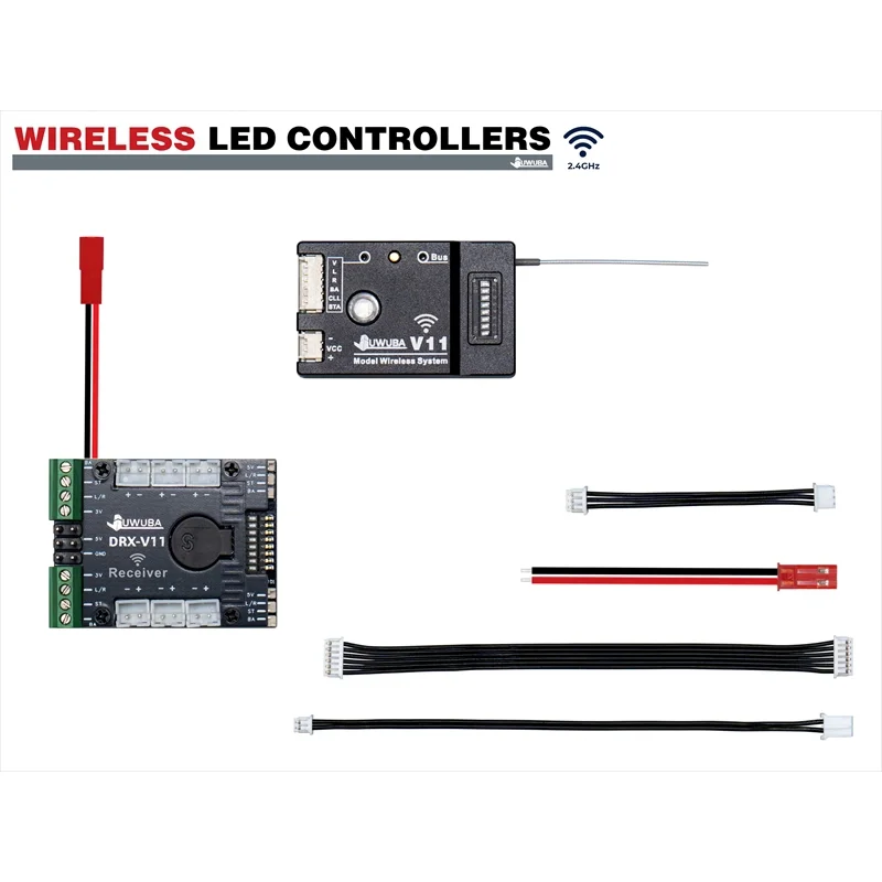 JUWUBA Trailer Wireless Control Lighting Transmitter Receiver for 1/14  Tamiya RC Truck 770S  VOLVO  MAN RC Crawler Car - Image 10