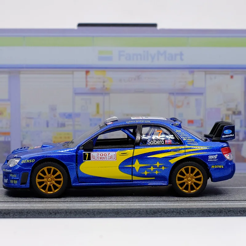 Blue-(No-Box): kinsmart Subaru Impreza WRC 2007 Alloy Diecast Car Model 1/36 Toy With Pull Back For Children Gifts Toy Collection - Image 4