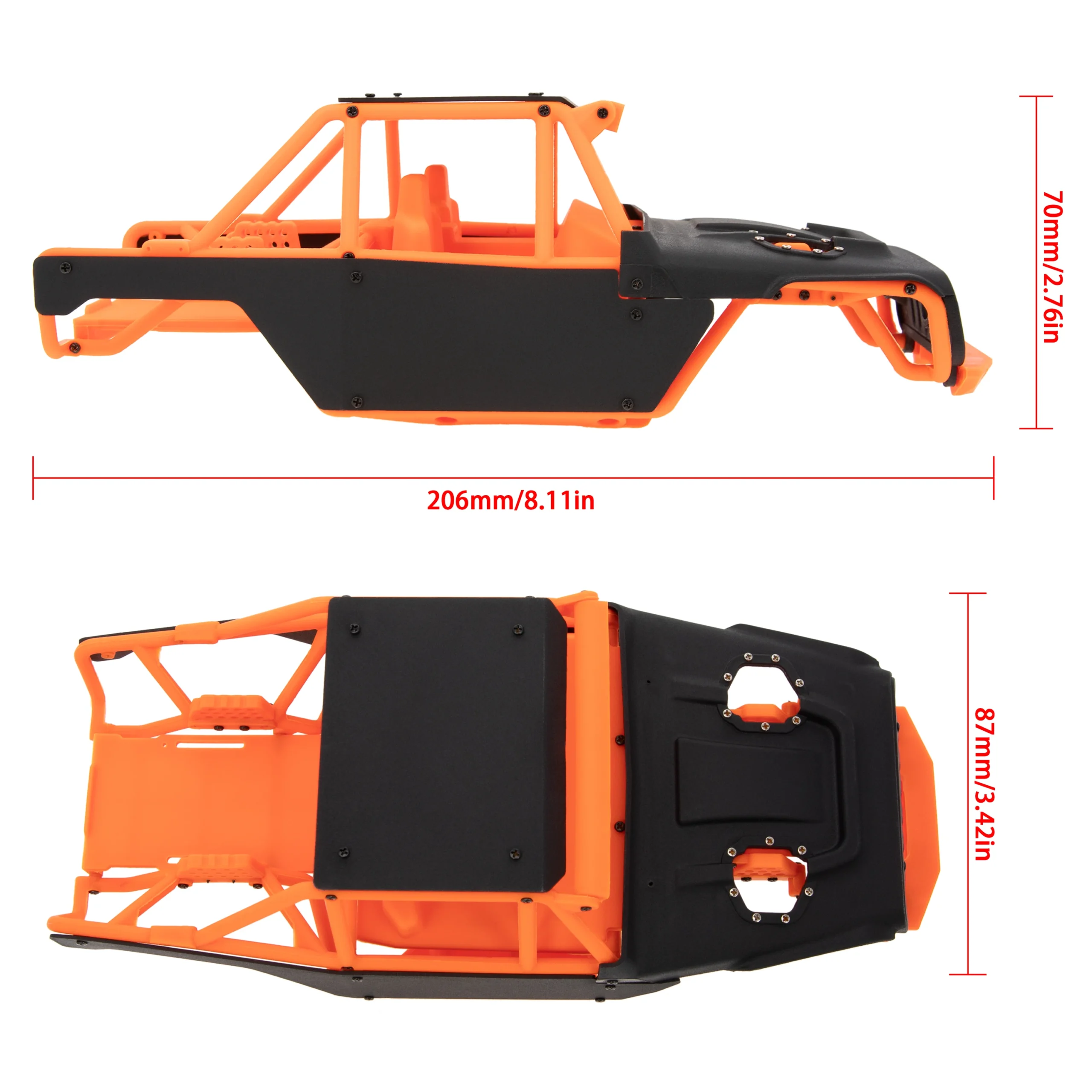 MEUS Racing 1/18 TRX4M ripper Nylon injection molding V2 version Nylon cage body shell for 1/18 TRX4M - Image 6