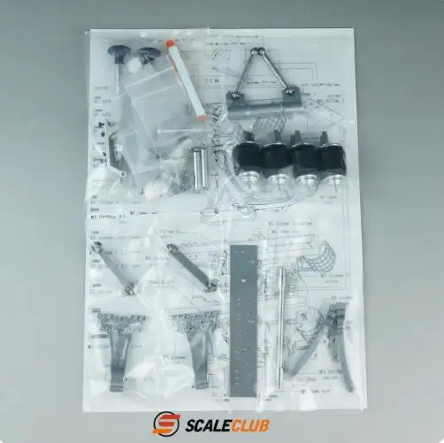 1-Set: Scaleclub For Tamiya 1/14 For Scania R620 730 Upgrade 6x6 6x4 Metal Rear Axle Single Axle Airbag Suspension System - Image 6