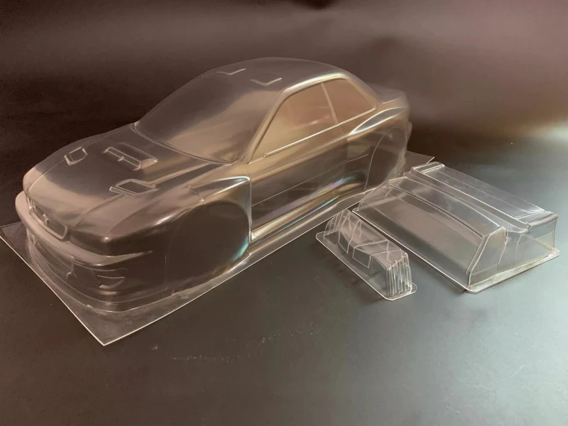 TC099 1/10 Impreza WRC Clear Body Shell W/Rear Wing 257mm wheelbase RC Rally Car Drift Chassis Tamiya TT-01 TT-02 - Image 2