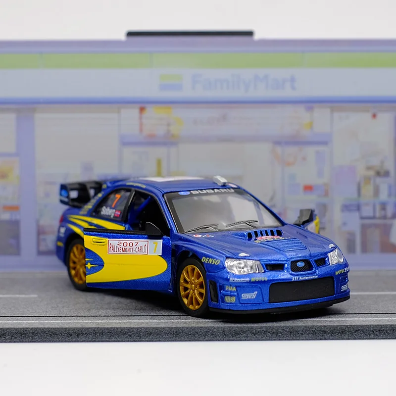 Blue-(No-Box): kinsmart Subaru Impreza WRC 2007 Alloy Diecast Car Model 1/36 Toy With Pull Back For Children Gifts Toy Collection - Image 2