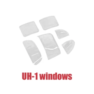 [FS60] FLYWING UH-1 V4 Scale Helicopter Parts UH1-V4 Accessories Shaft Window Windshield Main Blade Motor ESC Servo Original Parts