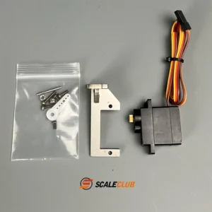 BXZJ-TY-1: SCALECLUB 1/14 Tamiya original gear box upgrade metal shift bracket plus small servo