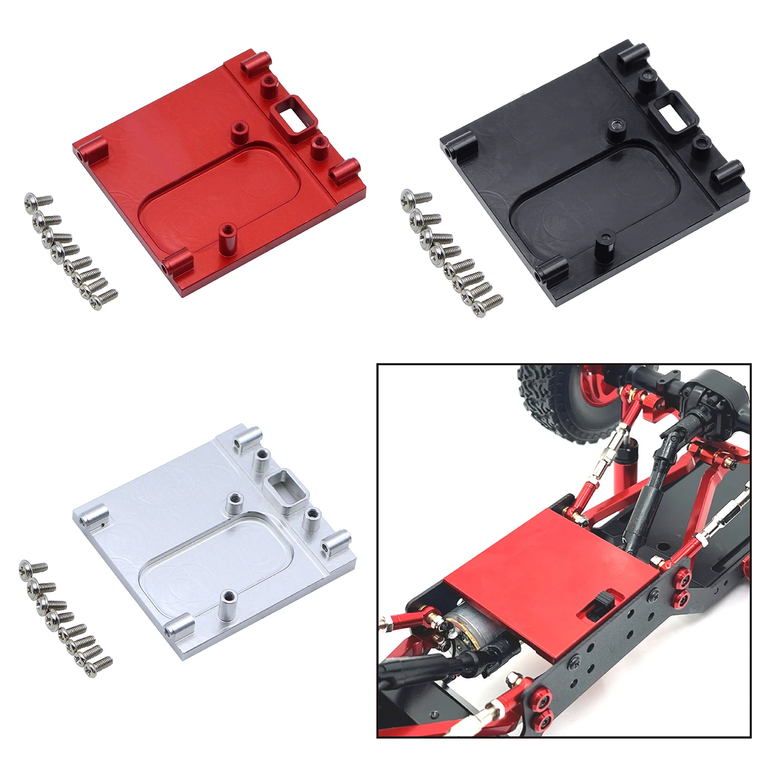 New MN99S MN82 MN168 MN78 Metal Motor Fixed Seat Base Motor Mount For 1/12 RC Car MN98 MN99S 2nd Generation Upgrade Accessories