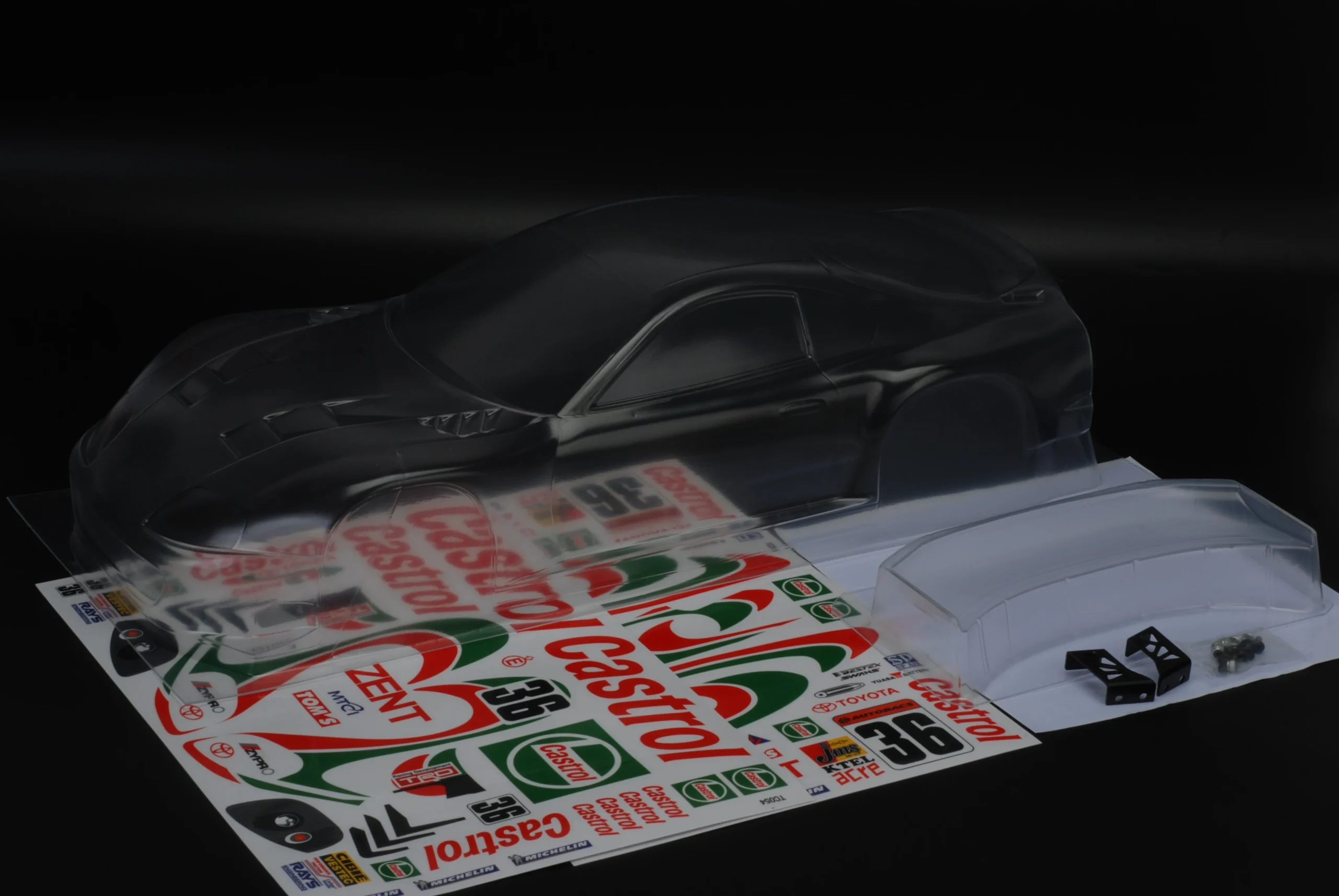 1/10 supra A90 2000 PC Body shell 190mm width Transparent Clean no paint 260mm wheelbase for 1/10 rc tamiya hsp yokomo mst - Image 4