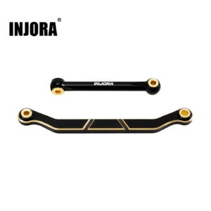 Steering-Link: INJORA Black Coating Brass Steering Links for 1/18 Redcat Scout II Brushless
