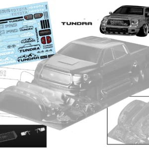 1/10 PC RC shell body Tundra Pickup truck 200mm width classic pony car Transparent shell body for 3RAICNG mst yokomo hpi hsp