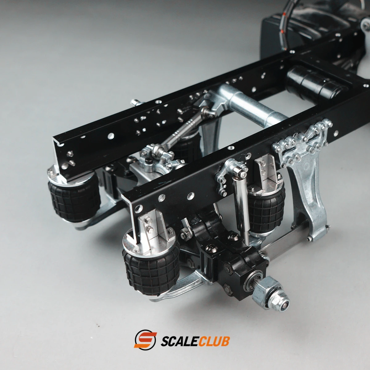 1-Set: Scaleclub For Tamiya 1/14 For Scania R620 730 Upgrade 6x6 6x4 Metal Rear Axle Single Axle Airbag Suspension System - Image 2