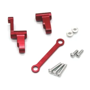 [black] MJX 1/14 14301 14302 14303 RC Car Metal Steering Cup Upper Lower Swing Arm Set Shock Tower Bracket Body Post Upgrade Parts