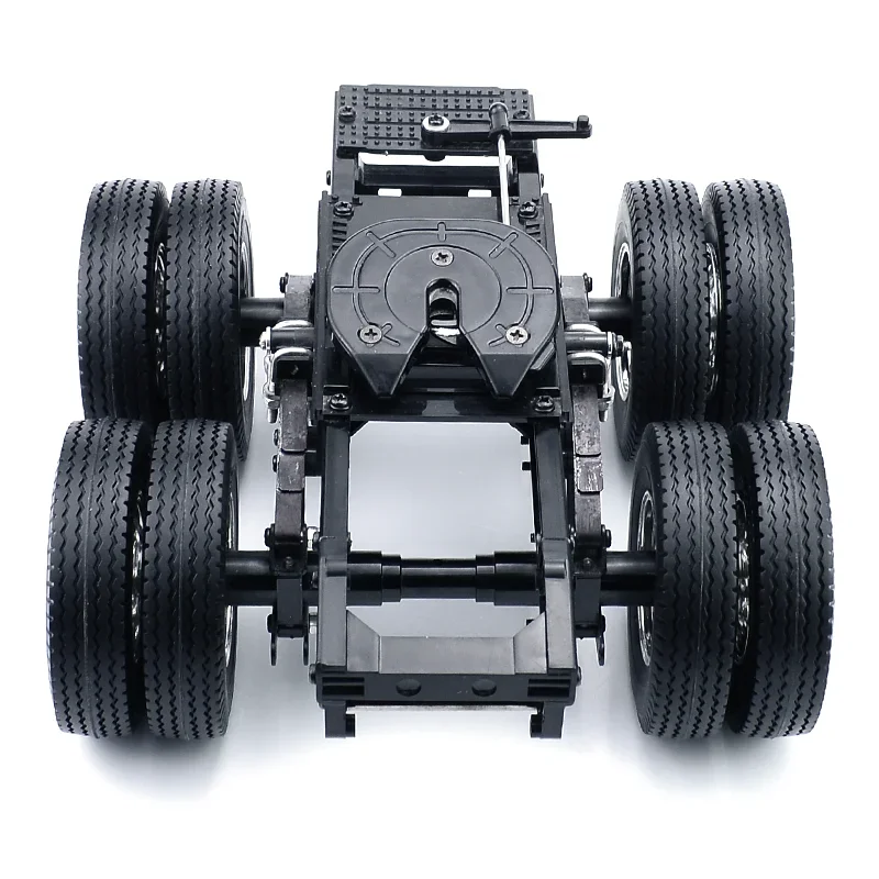 Simulation 2-axle Trailer for 1/14 Tamiya RC Truck Tipper SCANIA 770S 56368 VOLVO FH16 ACTROS BENZ MAN LESU Car - Image 4