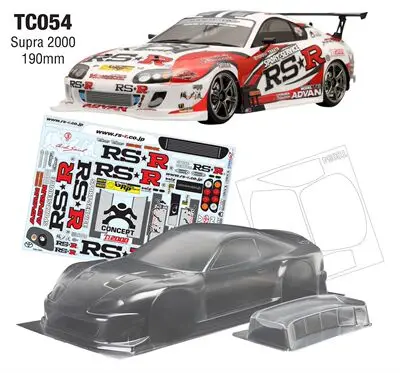 1/10 supra A90 2000 PC Body shell 190mm width Transparent Clean no paint 260mm wheelbase for 1/10 rc tamiya hsp yokomo mst - Image 7
