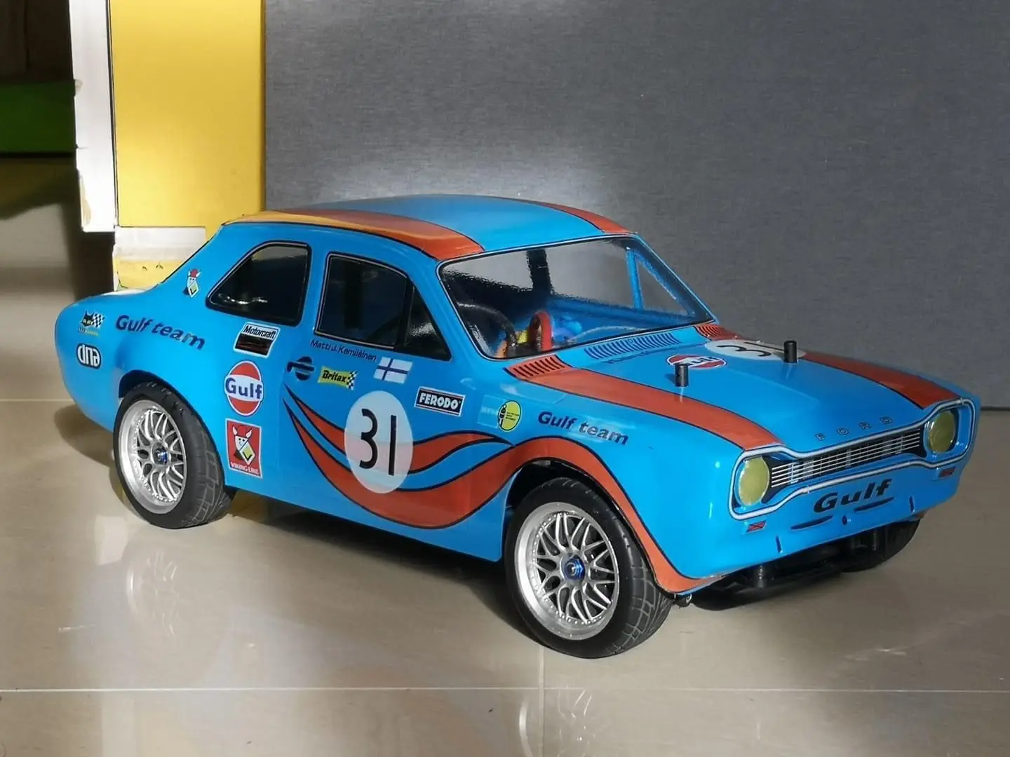 1/10 Escort MK1 RC PC body shell 190mm width Transparent drift body shell with Lampshade mirror for 1/10 hsp hpi trax Tamiya - Image 4