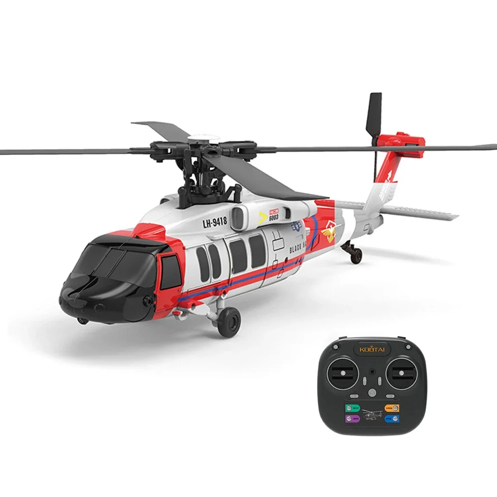 KOOTAI F05 2.4G 6CH 6-Axis Gyro Optical Flow Localization RC Helicopter RTF