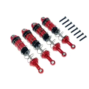 [shock absorber] MJX Hyper Go 16207 16208 16209 16210 H16 RC Car Metal Steering Cup Upper Lower Swing Arm Set Shock Tower Bracket Upgrade Parts