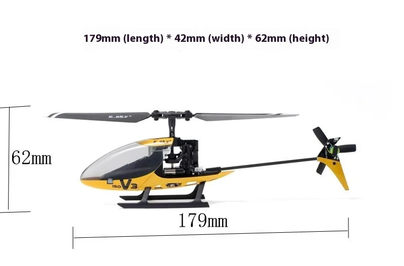 ESKY 150V3 Mini Single-Rotor Trainer Heli RTF 2.4GHz 6-Axis Gyro Crash-Resistant RC Helicopter Model Gift - Image 4