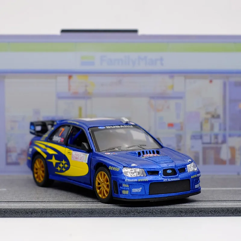 Blue-(No-Box): kinsmart Subaru Impreza WRC 2007 Alloy Diecast Car Model 1/36 Toy With Pull Back For Children Gifts Toy Collection - Image 6
