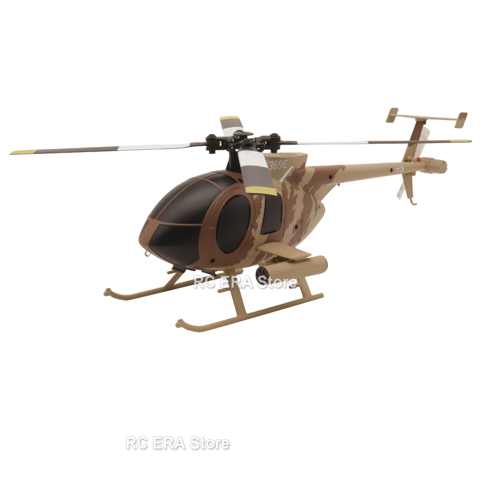RC ERA C184 MD500 Scale 4CH Flybarless Optical Flow Gyro Stabilized RC Helicopter Remote Control Toys - Sand Yellow Livery - Image 4