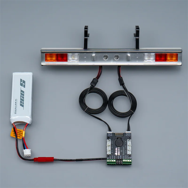 JUWUBA Trailer Wireless Control Lighting Transmitter Receiver for 1/14  Tamiya RC Truck 770S  VOLVO  MAN RC Crawler Car - Image 8