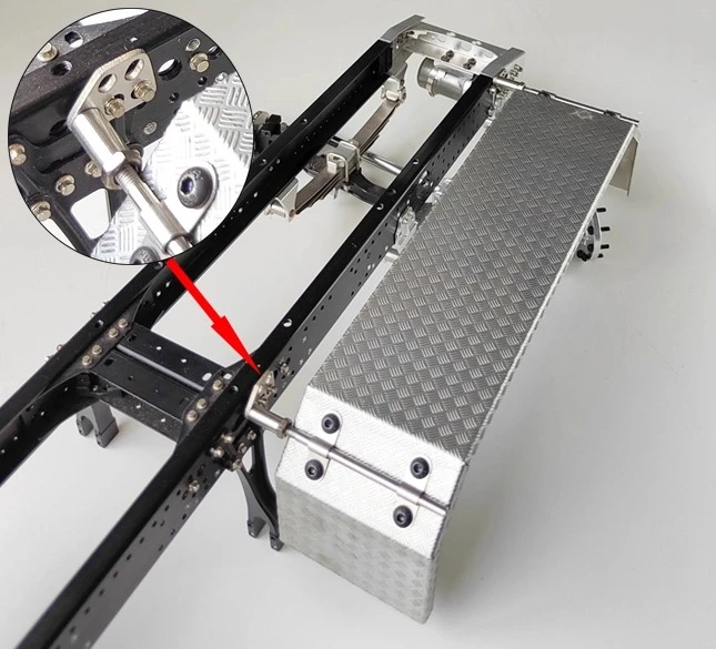 Fender fixed heightened seat For 1/14 Tamiya RC Truck Trailer Tipper Scania Benz Actros Volvo MAN DIY Parts - Image 7