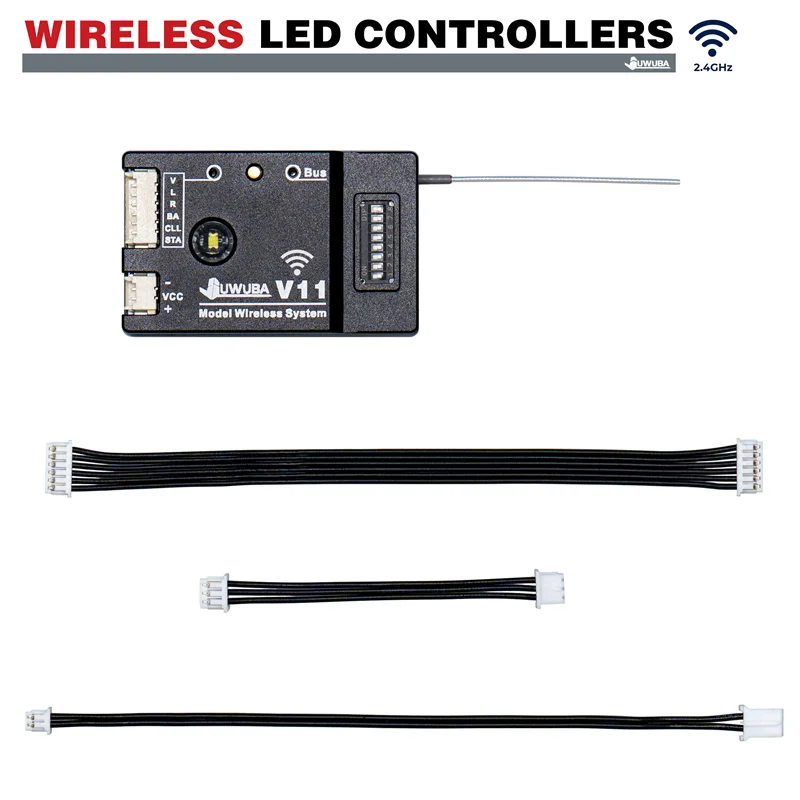 JUWUBA Trailer Wireless Control Lighting Transmitter Receiver for 1/14  Tamiya RC Truck 770S  VOLVO  MAN RC Crawler Car - Image 3