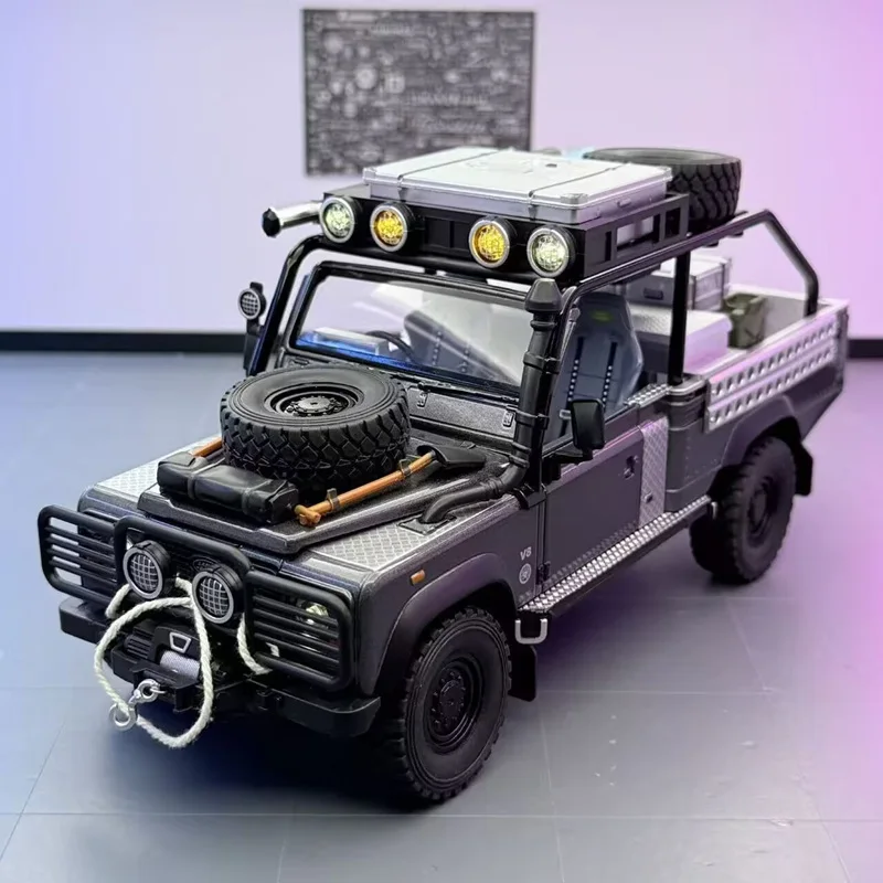 1/24 Land Range Rover Defender 110 Tomb LE Alloy Car Model Diecasts Metal Off-road Vehicles Car Model Sound Light Kids Toys Gift - Image 7