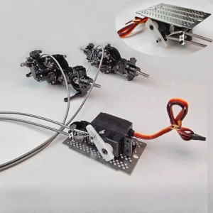 Servo-fixing-seat: Lock differential servo control seat For 1/14 Tamiya RC Truck Trailer Tipper Scania 770S Benz Actros Volvo MAN