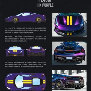 TOC 1:64 FE488P H.K .PURPLE NERO ARGENTO NURBURGRING BLU TOUR DE FRANCE Diecast Model Car