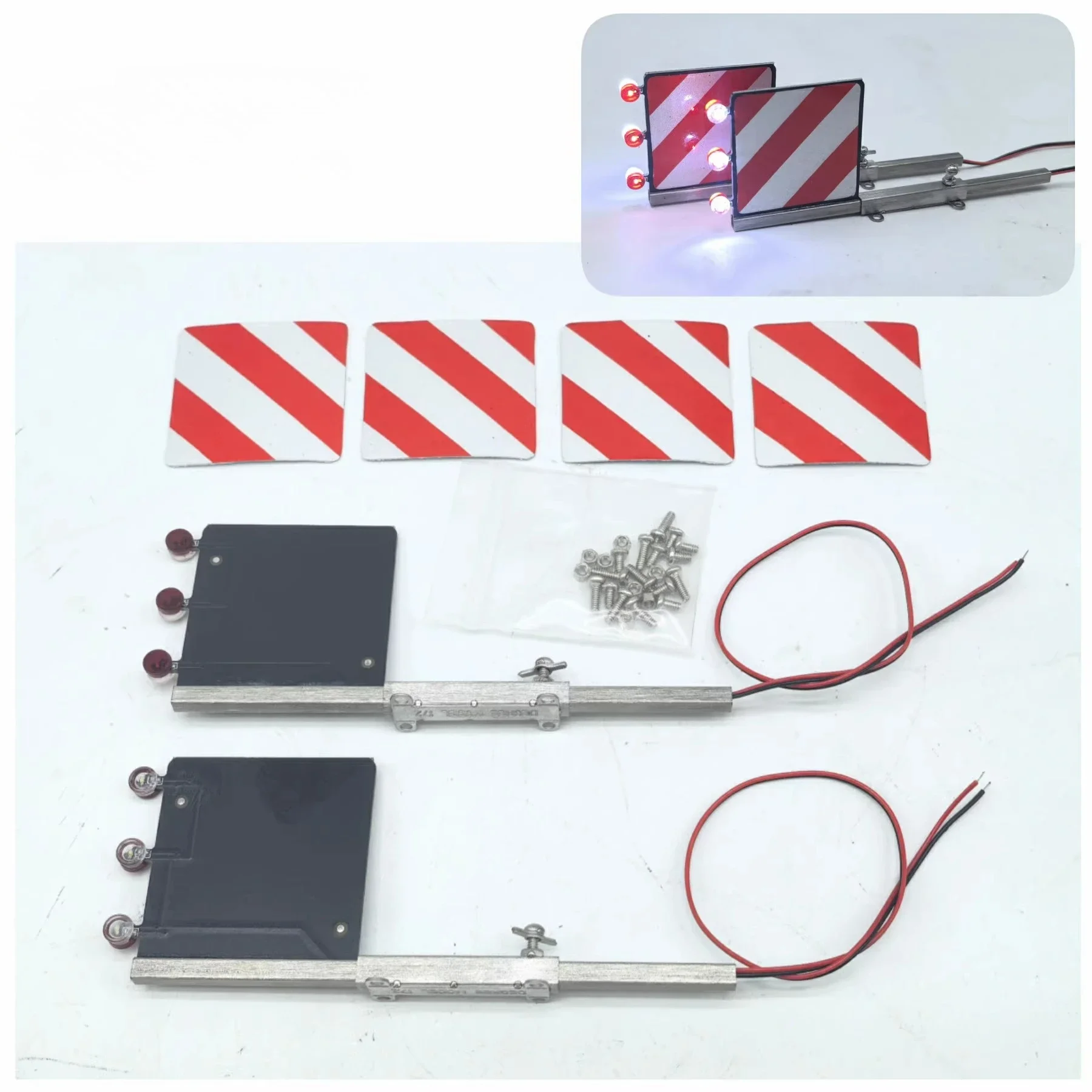 For 1/14 Tamiya RC Truck Car Scania Volvo Benz diy Parts Toys Show Wide Card Drag Light - Image 10