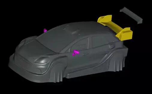 1/10 M Sport WRC Rally RC shell body 190mm width 258mm wheelbase Transparent no painted body shell for RC hsp PTG trax Tamiya - Image 4