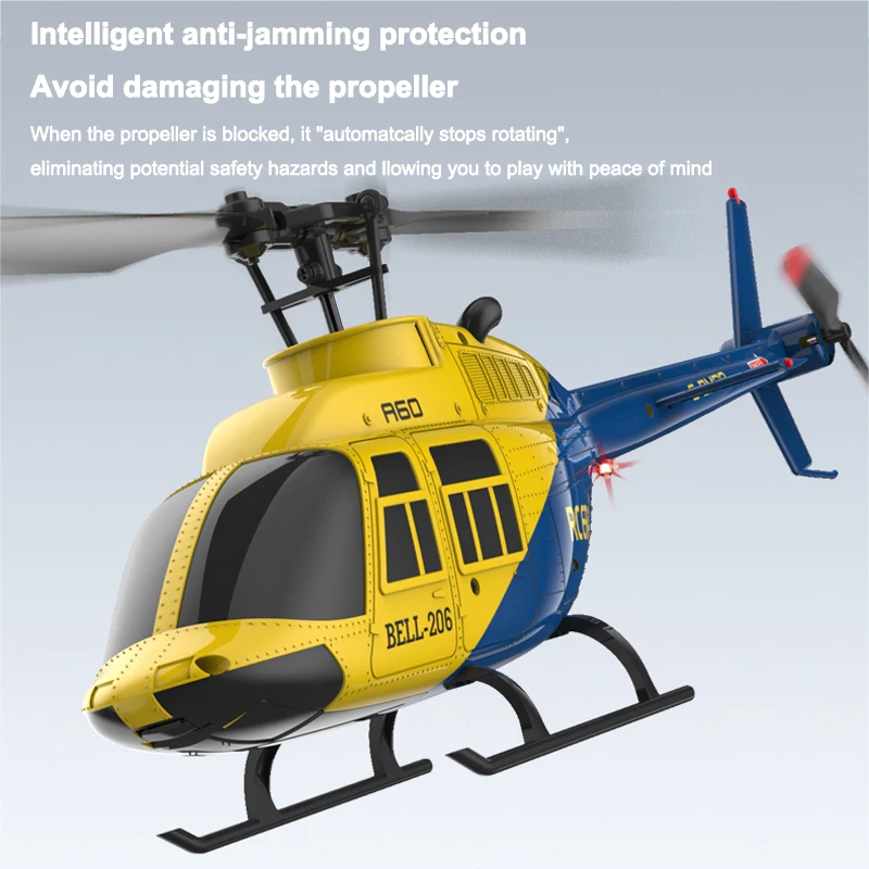 A60 RC Helicopter 2.4G 6-Aixs Gyroscope 4CH Altitude Hold Optical Flow Remote Control Helicopter Toys For Kid Adult - Image 4