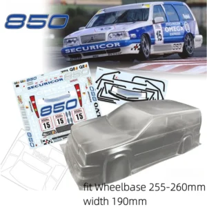 1/10 850 Estate RC Touring Car body shell 190mm Width for RC Drift Car 255mm-260mm Wheelbase Tamiya Kyosho Yokomo 3Racing hsp